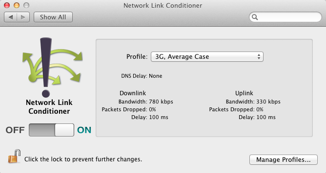 safari network throttle mac